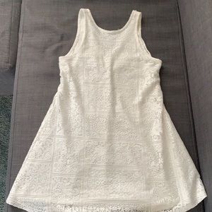 XS white Miami lace dress, only worn once for a few hours for graduation.